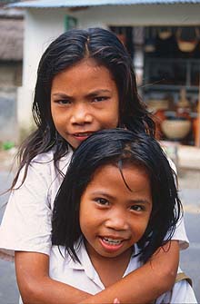 Mataram Lombok two girls from Penujak viillage 1