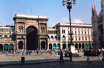 Outside Galleria Vittorio Emanuele