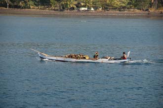 AMI Lombok Ombak Putih sailing ship in Labuhan Kayangan harbour small boats 1 3008x2000